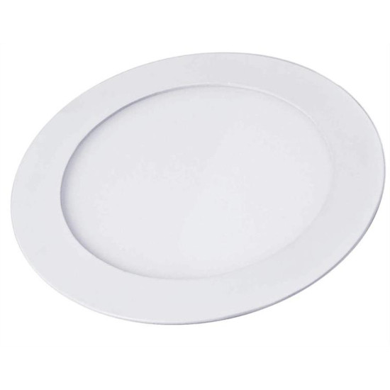 POWERTECH LED panel PT-1270 χωνευτό, 18W, Φ22cm, 4000K, 1440lm, λευκό