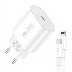 Fast charger Foneng 1x USB PD 3.0 EU39 + USB C to Lightning Fast charger Foneng 1x USB PD 3.0 EU39 + USB C to Lightning