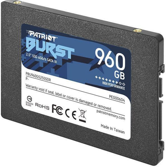 SSD PATRIOT PBU960GS25SSDR BURST 960GB 2.5'' SATA 3