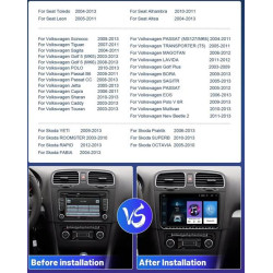 Car Radio 2Din Android 10 with Navigation System (2GB/32GB) Golf 5,6/ VW / Seat etc.