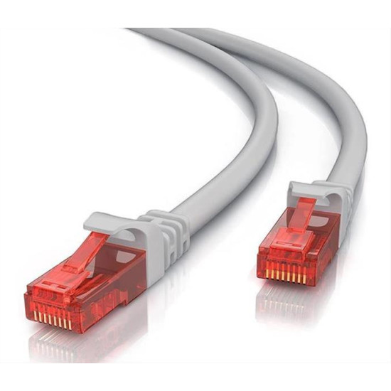 POWERTECH καλώδιο δικτύου CAB-N221, Cat 6 U/UTP, CCA 24AWG, 7.5m, γκρι
