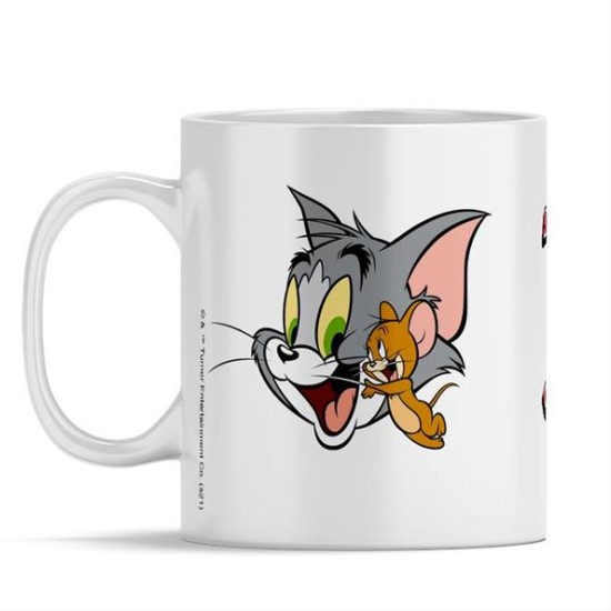 WMGTOMJER012 Tom and Jerry White Mug