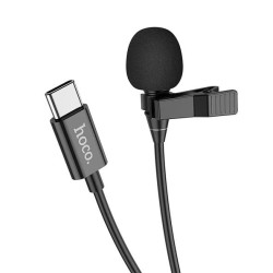 HOCO microphone for mobile audio plug for Type C L14 black HOCO microphone for mobile audio plug for Type C L14 black