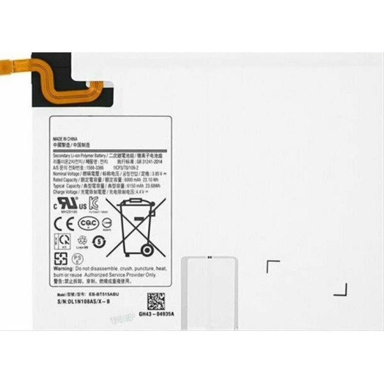 SAMSUNG GALAXY TAB A 10.1 (2019) T510, T515 BATTERY EB-BT515ABU (OEM) SAMSUNG GALAXY TAB A 10.1 (2019) T510, T515 BATTERY EB-BT515ABU (OEM)