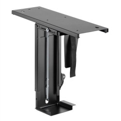 Maclean MC-885 B Under Desk Computer Holder Black Adjustable Max