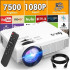 Mini Projector, Improved 7500 Lumens Portable Video Projector, Supports HD 1080P,  HDMI, USB, TV Stick, Smartphone B0CN6SRDDZ