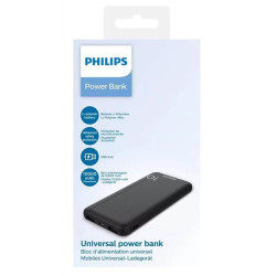 PHILIPS power bank DLP1810NB-62, 10000mAh, 2x USB, 2.1A, μαύρο PHILIPS power bank DLP1810NB-62, 10000mAh, 2x USB, 2.1A, μαύρο