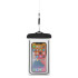 PVC waterproof phone case with lanyard - black