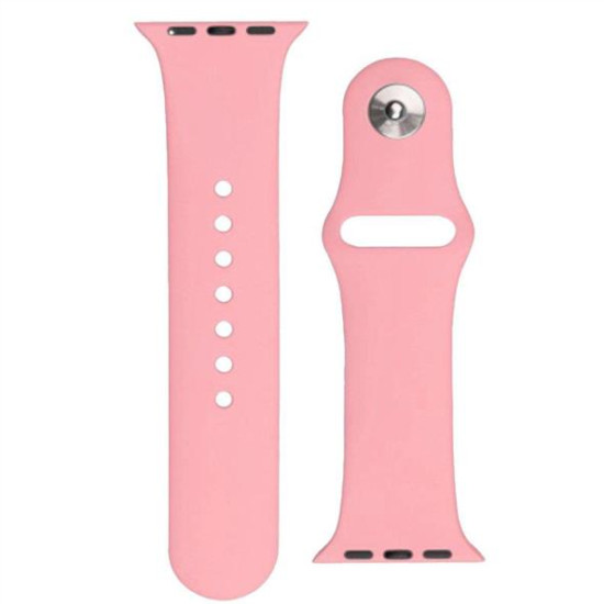 Silicone Strap APS Silicone Band for Watch Ultra / 9 / 8 / 7 / 6 / 5 / 4 / 3 / 2 / SE (49 / 45 / 44 / 42mm) Strap Watch Bracelet Pink
