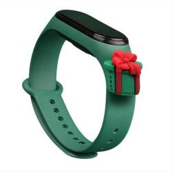 Strap Xmas Wristband for Xiaomi Mi Band 4 / Mi Band 3 Xmas Strap Bracelet Green Gift Strap Xmas Wristband for Xiaomi Mi Band 4 / Mi Band 3 Xmas Strap Bracelet Green Gift