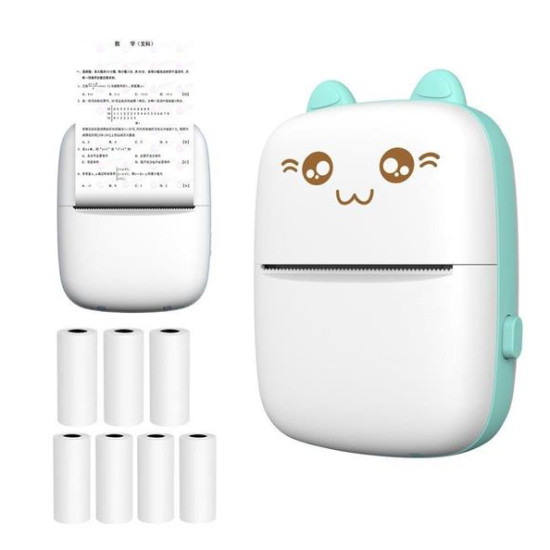 HURC9 mini cat thermal printer set - blue 152277