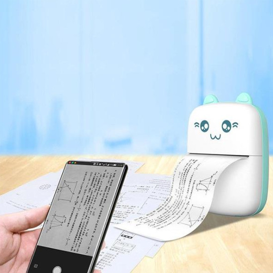 HURC9 mini cat thermal printer set - blue 152277