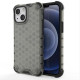 Honeycomb Case armor cover with TPU Bumper for iPhone 13 mini black