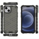 Honeycomb Case armor cover with TPU Bumper for iPhone 13 mini black