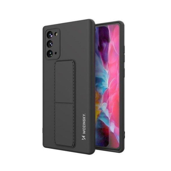 Wozinsky Kickstand Case silicone stand cover for Samsung Galaxy Note 20 black