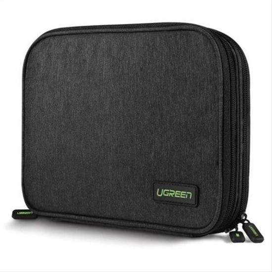 Ugreen case hard disk box HDD SSD phone cables accessories 24.5 x 17.5 x 5 cm gray 50147 LP149