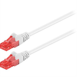Καλώδιο δικτύου CAT 6, U/UTP, 1.00m σε λευκό χρώμα.
