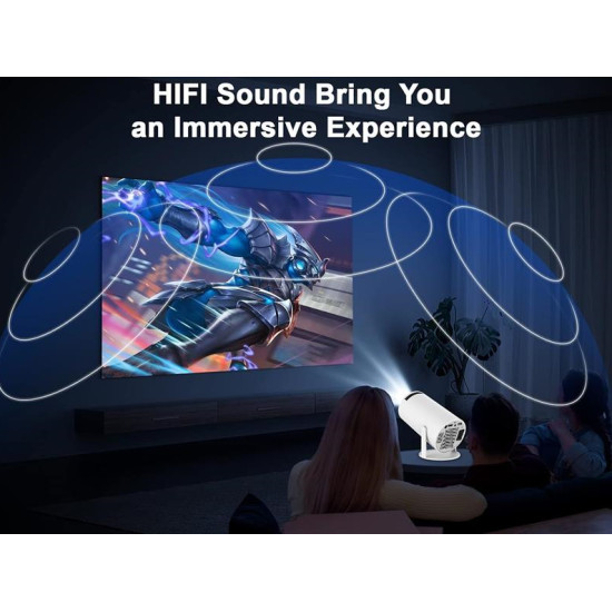 Magcubic Portable Projector 4K WiFi 6 , Bluetooth 5.0 , Built-in Android OS 11.0   130 Inch 360 Degree Flip Smart Projector
