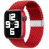 Strap Fabric Watch Band Ultra / 8/7/6 / SE / 5/4/3/2 (49mm / 45mm / 44mm / 42mm) Braided Fabric Strap Watch Bracelet Red