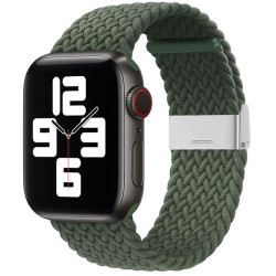 Strap Fabric Watch Band Ultra / 8/7/6 / SE / 5/4/3/2 (49mm / 45mm / 44mm / 42mm) Braided Fabric Strap Watch Bracelet Green Strap Fabric Watch Band Ultra / 8/7/6 / SE / 5/4/3/2 (49mm / 45mm / 44mm / 42mm) Braided Fabric Strap Watch Bracelet Green