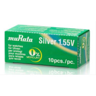 MURATA μπαταρία Silver Oxide για ρολόγια SR927, 1.55V, No395/399