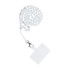 CRYSTAL DIAMOND pendant for the phone / cord length 74cm (37cm in the loop) / on neck - white