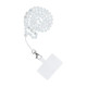 CRYSTAL DIAMOND pendant for the phone / cord length 74cm (37cm in the loop) / on neck - white