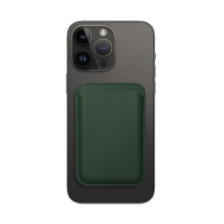 Leather Mag Wallet dark green