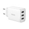 Baseus wall charger Compact 3 x USB white 17w
