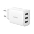 Baseus wall charger Compact 3 x USB white 17w