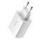 Baseus wall charger Compact 3 x USB white 17w