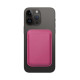Leather Mag Wallet pink