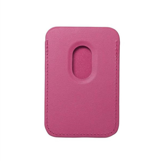 Leather Mag Wallet pink