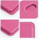 Leather Mag Wallet pink