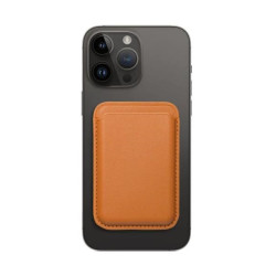 Leather Mag Wallet orange