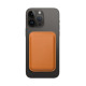 Leather Mag Wallet orange