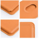 Leather Mag Wallet orange