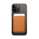 Leather Mag Wallet orange