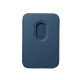 Leather Mag Wallet blue