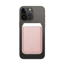 Leather Mag Wallet sand pink