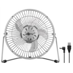 GOOBAY Table Fan 62062, 8", USB, Silver