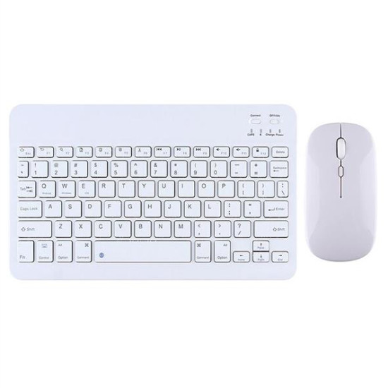 Wireless Mouse and Keyboard Set No brand 030, Bluetooth, White