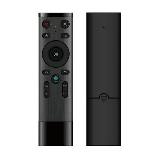 Wireless remote control No brand Q5, Air mouse, USB 2.4GHz, Microphone, IR learning, Black