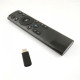 Wireless remote control No brand Q5, Air mouse, USB 2.4GHz, Microphone, IR learning, Black