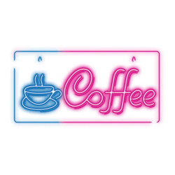 Neon PLEXI LED COFFEE pink blue NNE11 Neolia Neon PLEXI LED COFFEE pink blue NNE11 Neolia