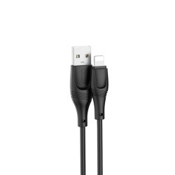 XO cable NB238 USB - Lightning 3,0 m 2A black XO cable NB238 USB - Lightning 3,0 m 2A black