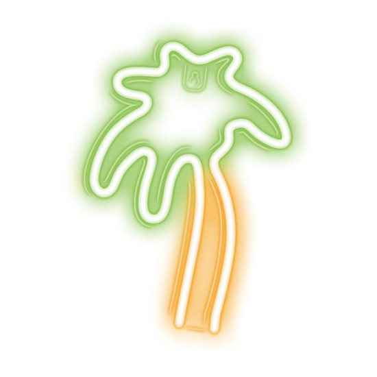 Neon LED Light PALM green orange NNE04 Neolia Neon LED Light PALM green orange NNE04 Neolia
