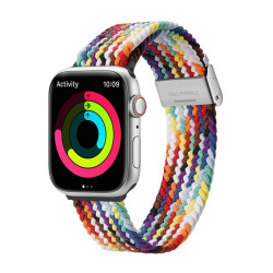 Dux Ducis Strap (Mixture II Version) Strap for Apple Watch Ultra, SE, 8, 7, 6, 5, 4, 3, 2, 1 (49, 45, 44, 42 mm) Braided Band Rainbow Bracelet