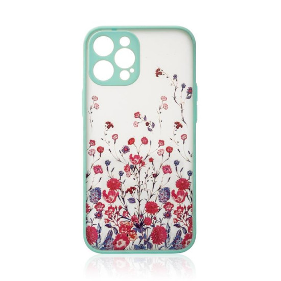 Design Case for iPhone 12 flower case light blue Design Case for iPhone 12 flower case light blue