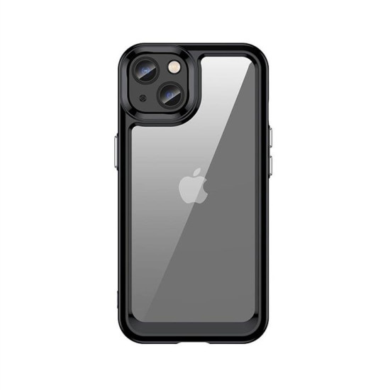 Outer Space Case case for iPhone 13 hard cover with a gel frame black